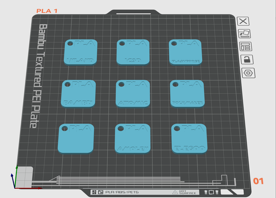 nfc cor lasca filamento amostras by acender lâmpada 3d impressora acessórios impressão cores paleta materiais tons pigmentos gráfico opções tinta modelo guia seleção coincidindo material diversidade variedades resinas catálogo alcance espectro roda mistura amostra coleção reprodução renderização matizes consistência tintura precisão gradiente 3d print model - Mito3D