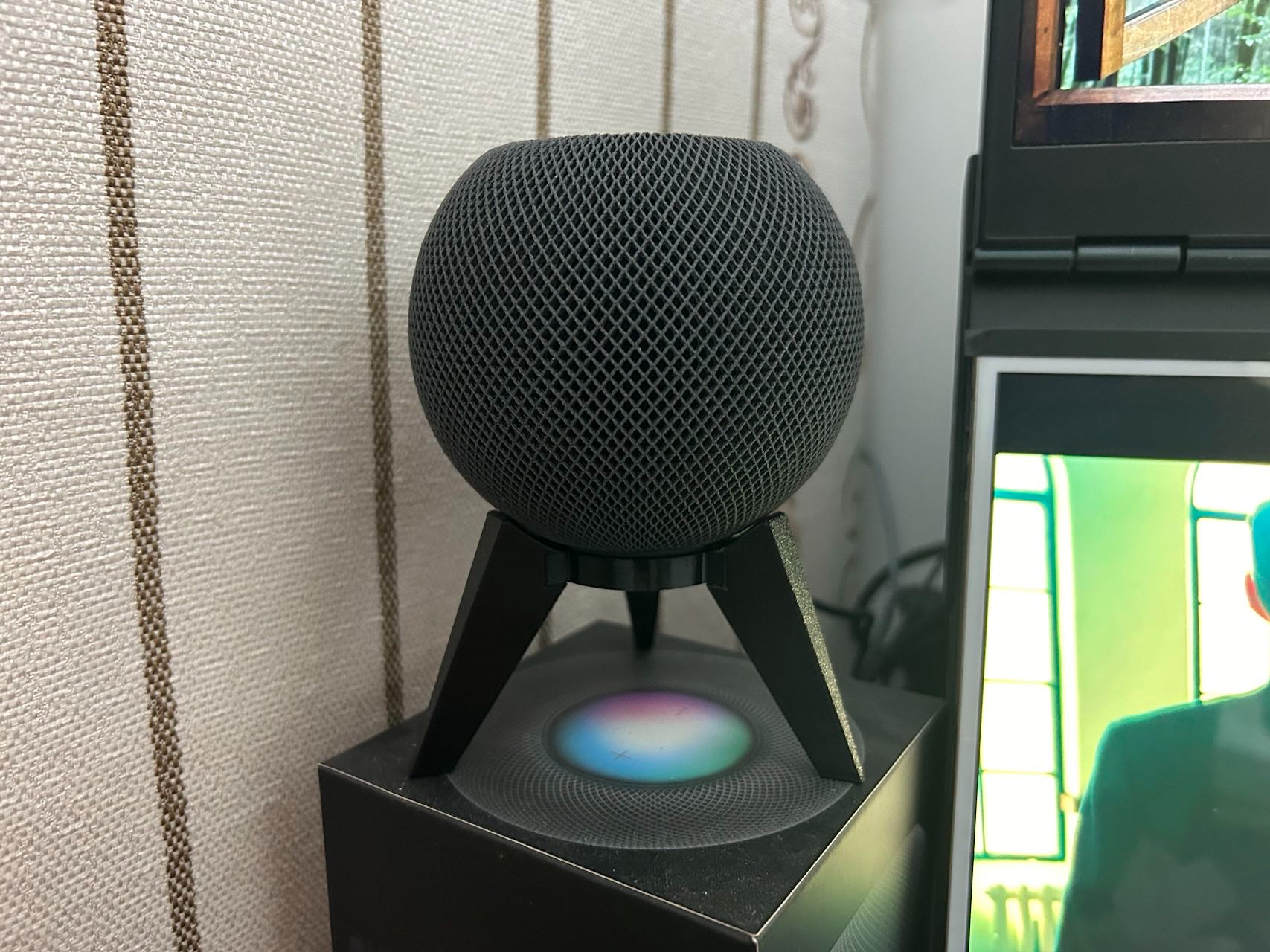 maçã homepod mini suporte by xin 3d impressora acessórios alto falante ficar pé homepodmini som 3D print model - Mito3D