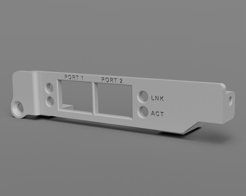 lenovo m90q gen3 connectx 4 lx dell cx4121c dual 25g deflettore remixato by chewza passatempo fai elettronica mellanox ethernet nic minuscolo usff 1l tiny8 sfp 3d print model - Mito3D