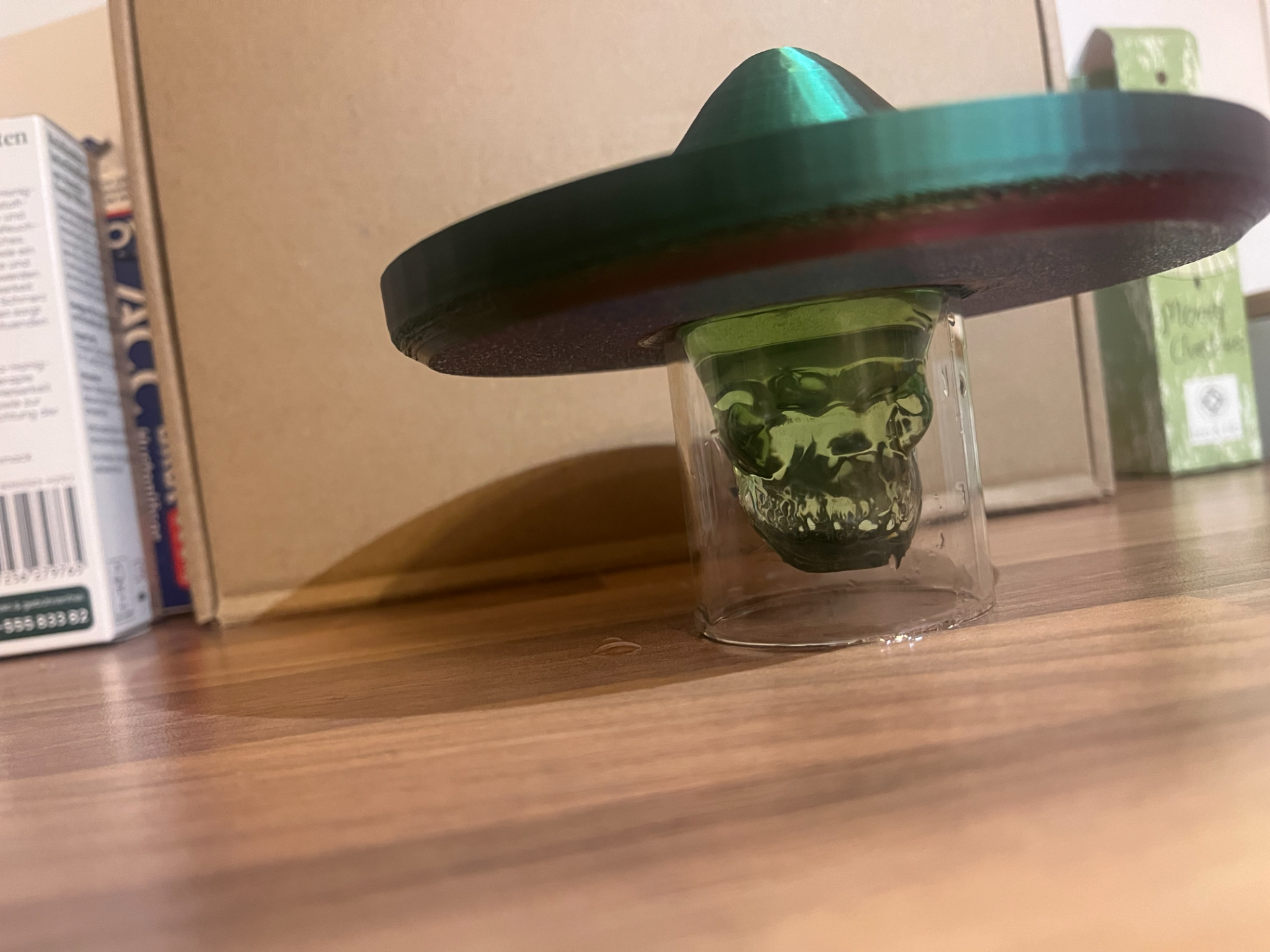 sombrero shots glas by fleschandreas household decor lid funny cute 3D print model - Mito3D