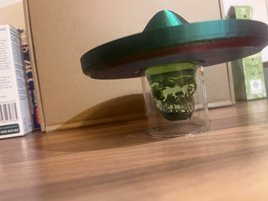 sombrero colpi glas by carne domestico arredamento coperchio divertente carina 3d print model - Mito3D