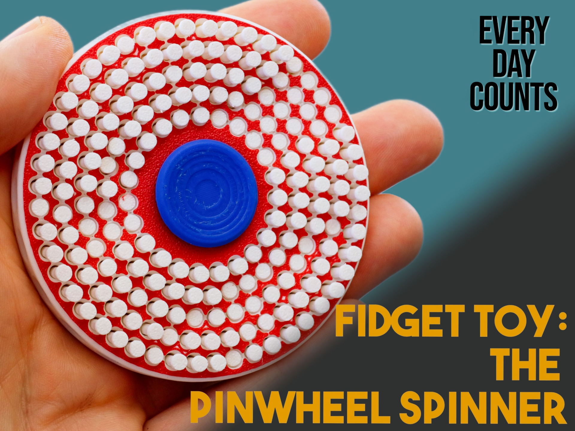 inquietação brinquedo catavento spinner by conta brinquedos jogos agitação estresse adhd ansiedade pin arte 3D print model - Mito3D