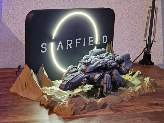 sternenfeld grenze led anzeige by vulgär kunst skulpturen 3d print model - Mito3D