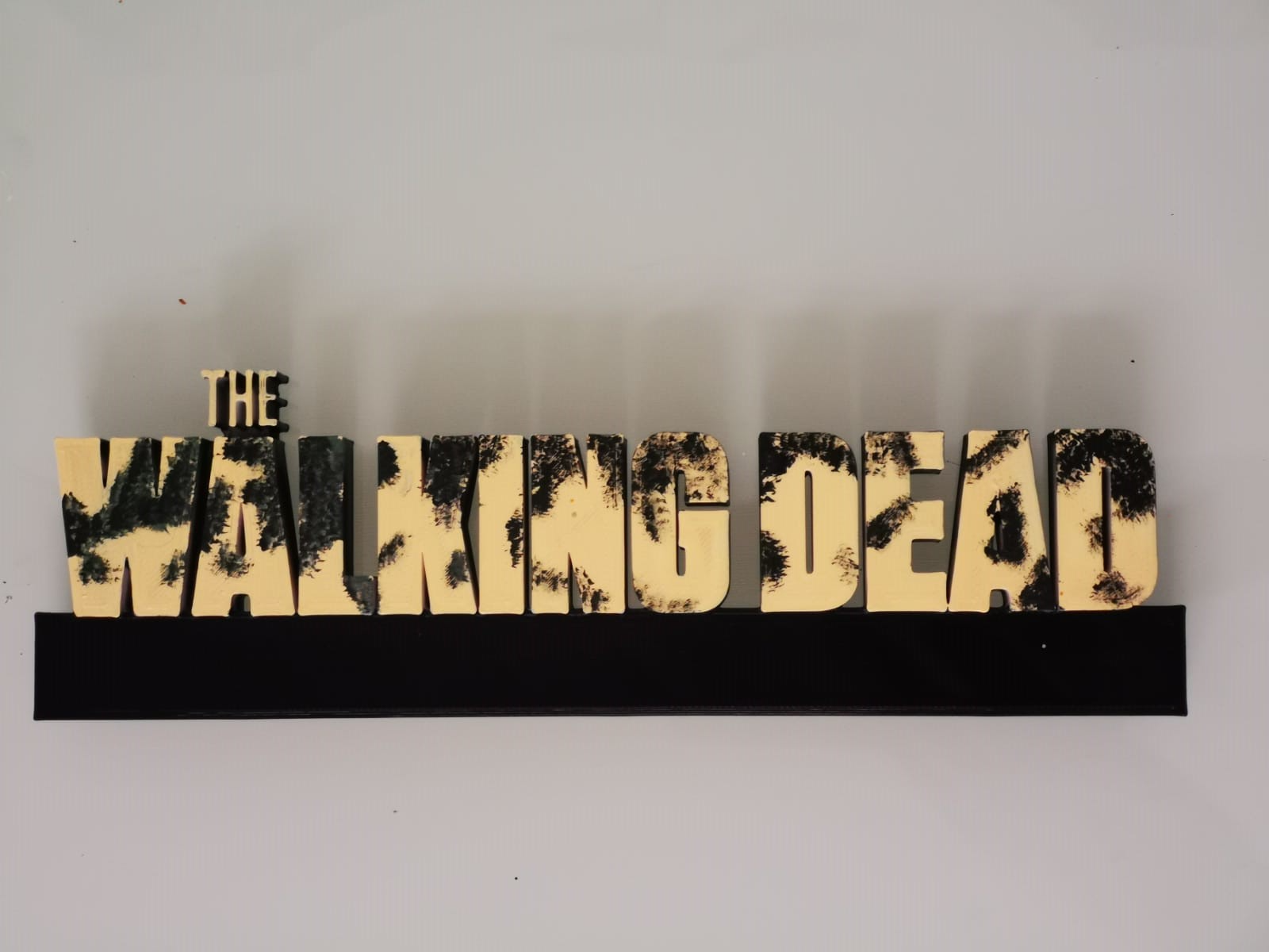 logo caminando muerto by kris95 arte 2d twd muertos vivientes almiar mugre daryl dixon 3D print model - Mito3D