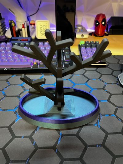 joyero arbol - jewelry tree v2 4x4 by acnet3d household decor jewlery box soportge support rings earrings 3d print model - Mito3D