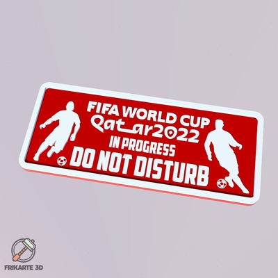 fifa welt tasse katar 2022 fortschritt teller by frikarte3d haushalt dekor dekoration farbwechsel zuhause haus fussball sport fußball weltmeisterschaft katarweltcup fifa 3d print model - Mito3D