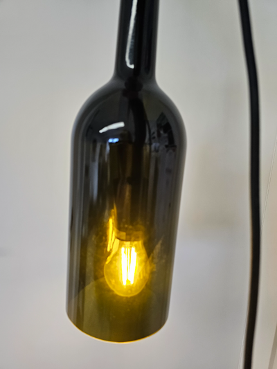 insert e27-lamp in magnum-bottle by bernhardhaba household house models lamp adapter e27 3d print model - Mito3D