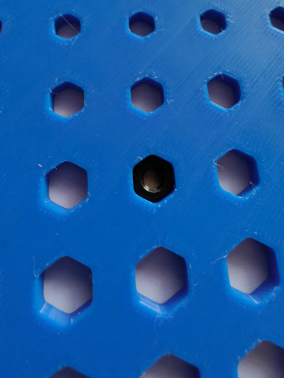 set of 3 hole size gauges circle hex rectangle square by crabstiks tools measure gauge bolt nut nuts screw magnet 3d print model - Mito3D
