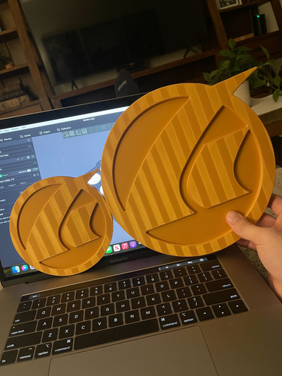 golden technologies logo by mitz art signs & logos first work mobility 3d print model - Mito3D