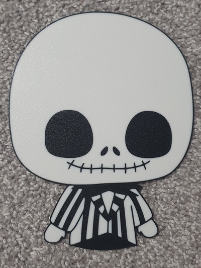 nbc serie 1 jack skellington by sfrl90 arte 2d pesadilla navidad víspera santos cero salida pared 3d print model - Mito3D