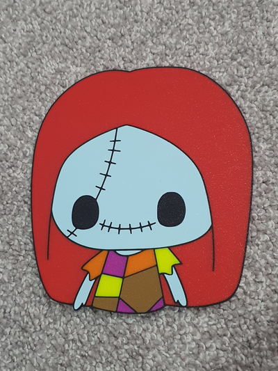 nbc series 1 sally by sfrl90 arte 2d pesadelo natal bruxas macaco skellington oogie parede 3d print model - Mito3D