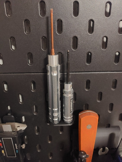 ikea skadis screwdriver holder remix remixed by frank0r tools organizers 365 sk dis 3d print model - Mito3D