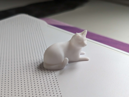 gato deitado pose by hubuki miniaturas animais fofa estátua gatinha felino 3d print model - Mito3D