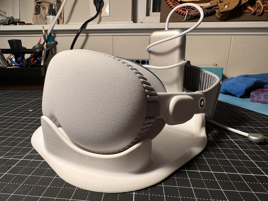 manzana visión pro estante soporte by fósforo creativo pasatiempo bricolaje diy vr arábica auriculares 3d print model - Mito3D