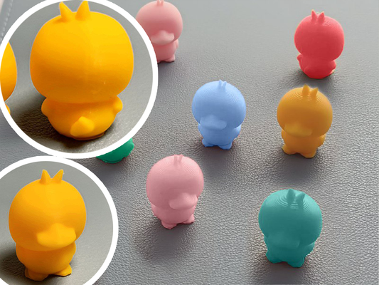 armee of niedlich küken by valeria momo mattia miniaturen tiere ente enten müll hase hasen reiben eier ostern tier billig badewanne 3d print model - Mito3D