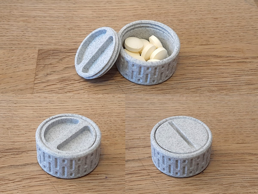 pill box to go by drjones tools organizers container 3d print model - Mito3D