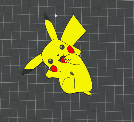 pikachu magnet by aviaguado kunst 2d 3d print model - Mito3D