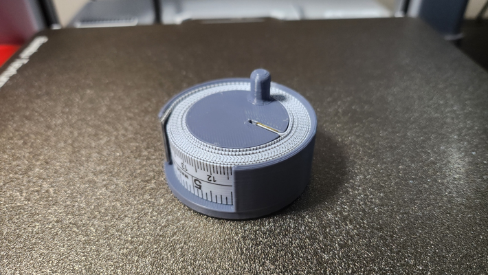 soft tape measure spool remix remixed by geekm0nkey tools fabric messure winder 3d print model - Mito3D