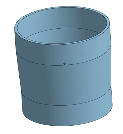 extraction duct connector - 100mm internal to external by ashmonkeyflash hobby & diy carpenter dust connection 3d print model - Mito3D