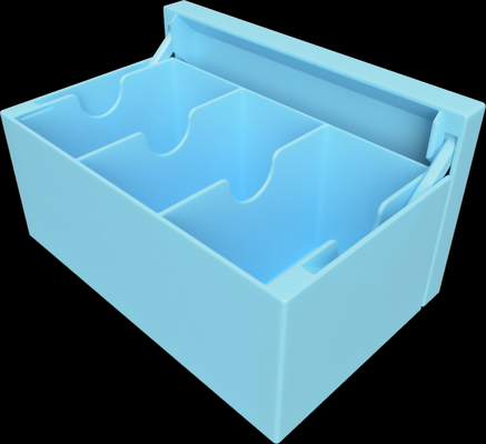 mtg linkage lid deck box - triple print in place by bluebeka toys & games magic gathering storage 3d print model - Mito3D