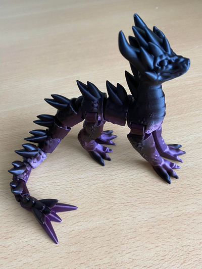 spryo junge drachen by miniaturen tiere flexi flexibel kristall stehen geschenk spielzeug 3d 3d print model - Mito3D