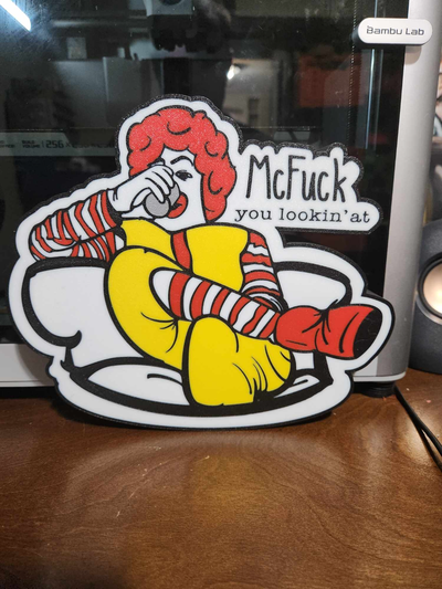 mc 39 besledi up by bromigo77 sanat işaretler logolar mickey d ler mcdonalds led ışık hafif kutu kutu 3d print model - Mito3D