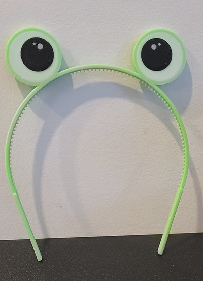 sprung frosch stirnband by sh ts'n'giggles3d mode modelle haar kopf überspringen zubehör urlaub 3d print model - Mito3D