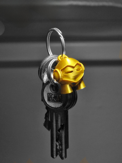 marvin-3dhubs-keychain by pertljan miniatures marvin keychain fast 3d print model - Mito3D