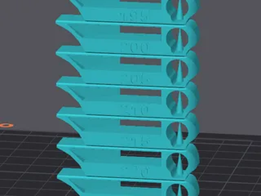 nozzle temperature test -pla - bambu lab by b-lab 3d printer models pla p1p x1c a1 3d print model - Mito3D