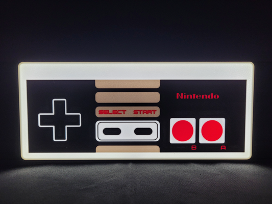 nes controlador caja ligera by 3d friki casa decoración juego azar retro nintendo 3d print model - Mito3D