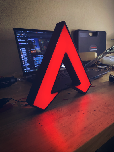 apéndice leyendas logo caja ligera by astrolabs3d casa decoración videojuego lámpara lamparas ligero 3d print model - Mito3D