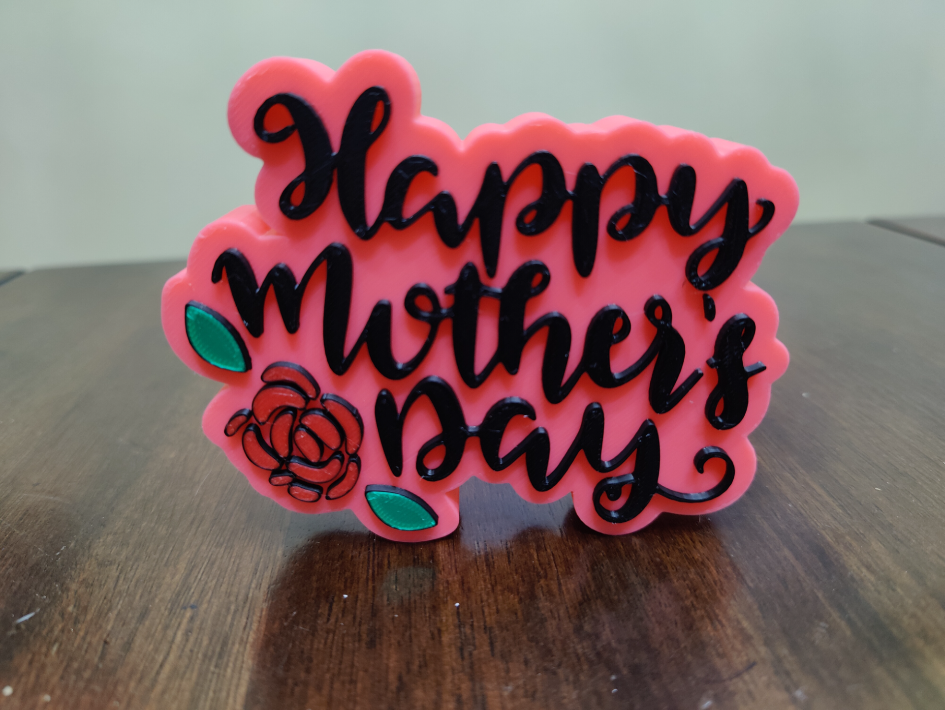 mothers day sign by uncle joeys creations household decor happy multicolor ams 3d art mom 3D print model - Mito3D