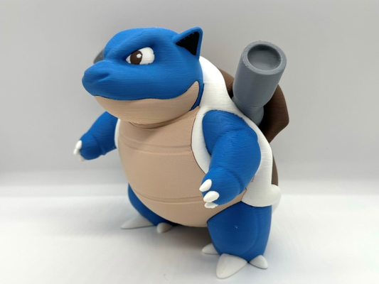 blastoise multicolorido by entroisdimensions estatueta miniaturas criaturas pokémon pikachu bulbasauro icysauro ivysaur venusaur charmander charme charizard esquilo wartortle 3d print model - Mito3D