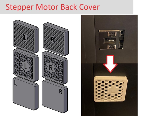 x1 p1 stepper motor startseite mantel by nokiri 3d drucker teile zubehör zubehörteil bambu labore p1p p1s x1c aktualisierung prüfung staub sammlung schnell drucken einfach lager stange schiene no unterstützung erforderlich verbesserung 3d print model - Mito3D