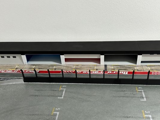 1 43 boxengasse garage by megamaterial hobby diy rc drift sturmkind slot autos carerra zubehör 3d print model - Mito3D