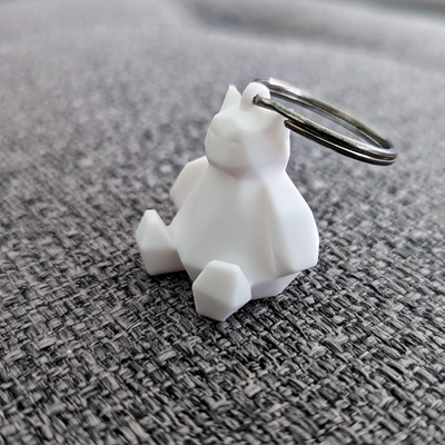 snorlax low-poly keychain remix remixed by timbey fashion models pokemon lowpoly lowpolysnorlax 3dkeychain no supports poly 3d print model - Mito3D