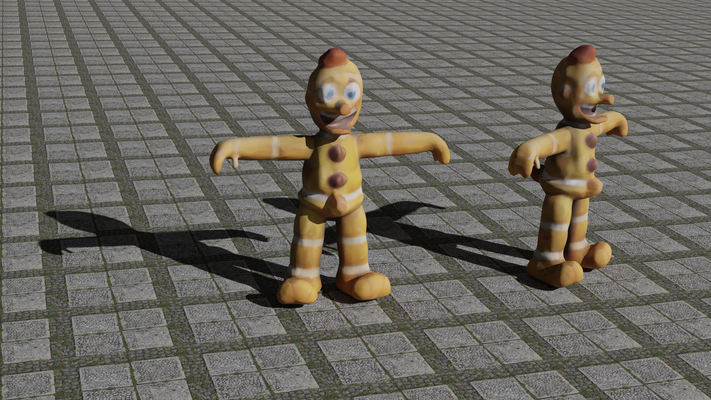 zombi gingy to abrazo by pedro arte modelos 3d print model - Mito3D