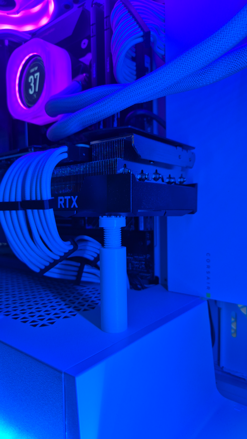 gpu kulp destek lüks versiyon manyetik by toby3d hobi kendin yap elektronik bilgisayar aksesuarlar nvidia amd rtx anti sag ayarlanabilir tutucu pc durum kılıf şase 3D print model - Mito3D