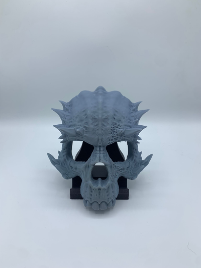 terrifiant halloween démon masque by 3diplopia studio accessoires cosplays masques casques cosplay horreur 3d modèle crâne film soutenir gn rda rpg jeu 3d print model - Mito3D