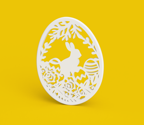 ostern dekoration by nowayout1980 haushalt dekor window hase 3d print model - Mito3D