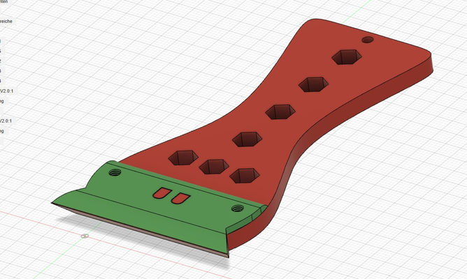 raspador lâmina suporte barato lâminas by 3dmik 3d impressora acessórios arranhador trapézio raspadores faca 3d print model - Mito3D