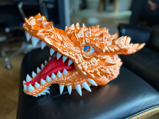 giant charizard wall bust remixed by jj-benchys-friend art sculptures pokemon 3d realistic dragon print 3d print model - Mito3D