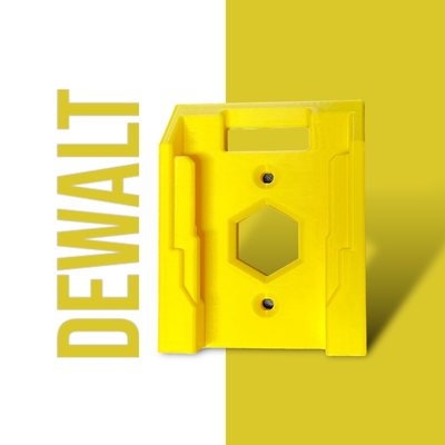 yadm - dewalt mount by 3d prints bf tools machine 18v battery batterymount 3d print model - Mito3D