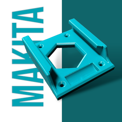 yambatm - makita battery & tool mount by 3d prints bf tools machine toolmount 18v makitabattery makitatoolstorage 3d print model - Mito3D