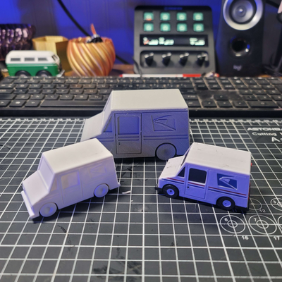usps camion courrier pépin by shenanigans3d loisir diy véhicules multi couleur impression in endroit 3d print model - Mito3D