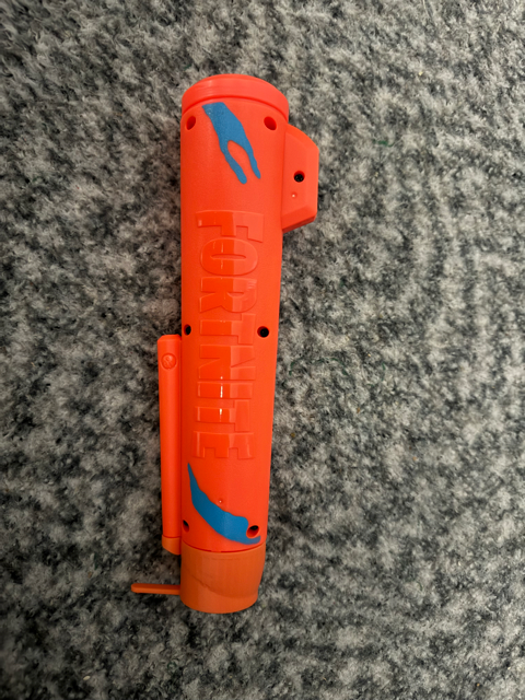 nerf 6sh fortnite longue baril to patte adaptateur by zoccer22 jouets jeux barillet fusil blaster convertisseur 3D print model - Mito3D