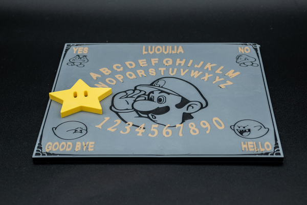 schöpfer tafel planchette by laternenlore spielzeuge spiele luigi mario bros geist humor komisch gruslig dekor 3d print model - Mito3D