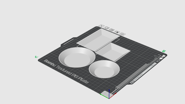 rapide impression résine mélanger assiettes by studio3dtisk idovice rondenice patte outils assiette 3d print model - Mito3D