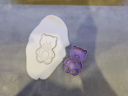 mignonne nounours ours biscuit coupeur by présent loisir diy cuisinier famille gâteau noël 3d print model - Mito3D