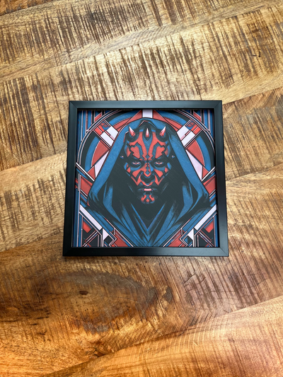 art deco - darth maul by 3deekes generative 3d model hueforge & lithophane starwars star wars 3d print model - Mito3D